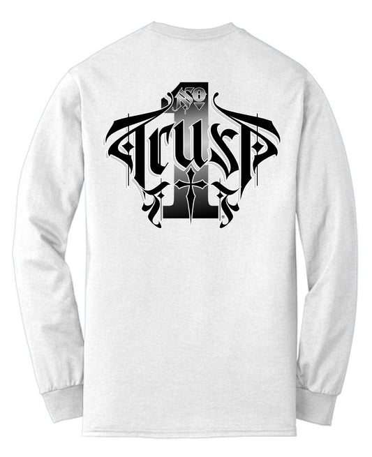 TRUST No. 1 Men's White Long Sleeve T-Shirt