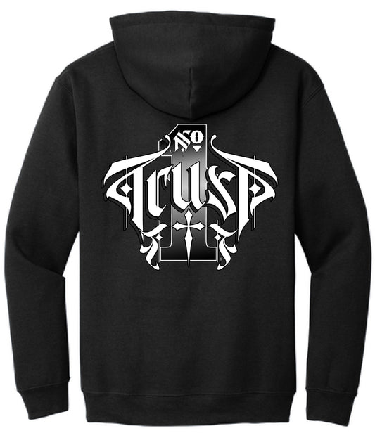 TRUST No. 1 - Men's Black Heavyweight Hoodie