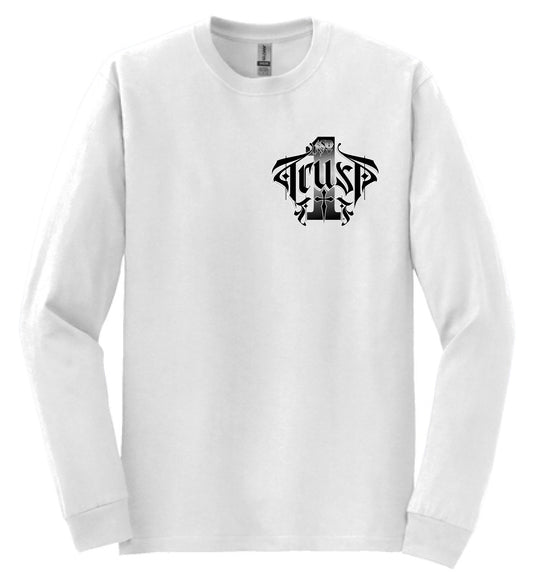 TRUST No. 1 Men's White Long Sleeve T-Shirt