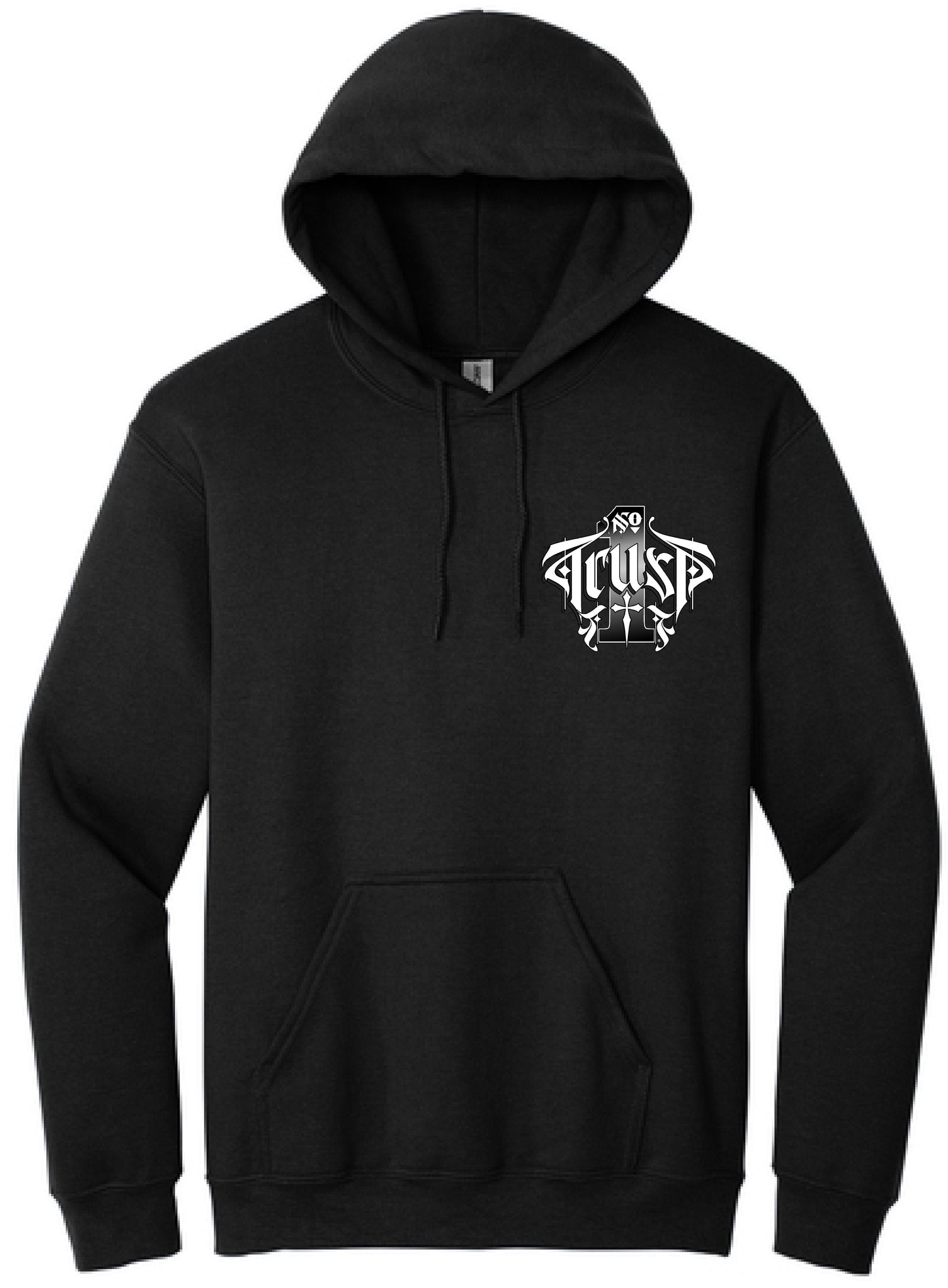 TRUST No. 1 - Men's Black Heavyweight Hoodie